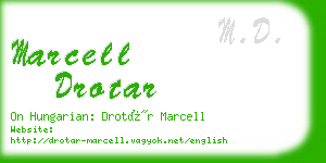 marcell drotar business card